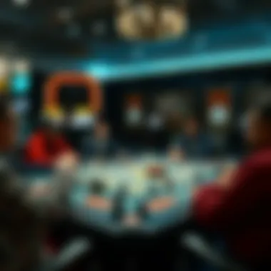 A strategic board game setup illustrating various betting techniques.