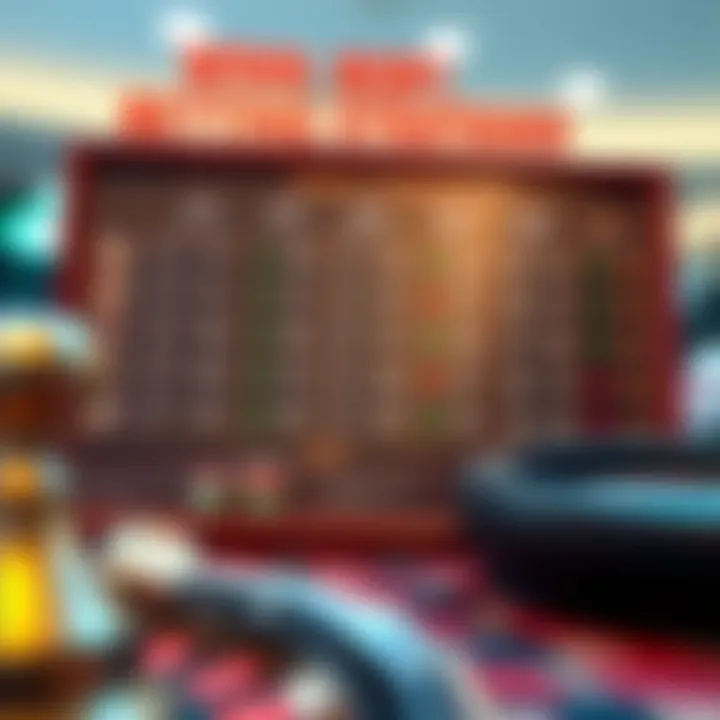 A strategic betting chart displaying various winning strategies