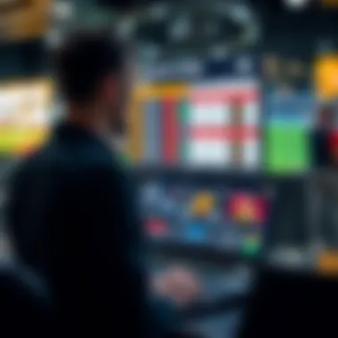 A digital interface showcasing online betting options