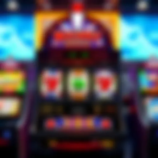 A vibrant slot machine showcasing popular UK themes