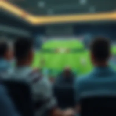 Dynamic live streaming interface showcasing football matches