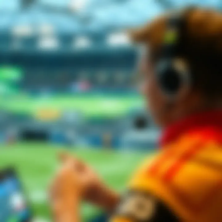 A visual representation of user experience on a sports betting platform.