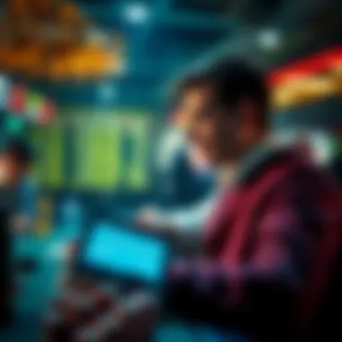 Visual representation of betting strategies