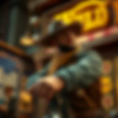 A dynamic representation of Wild West Gold Megaways gameplay