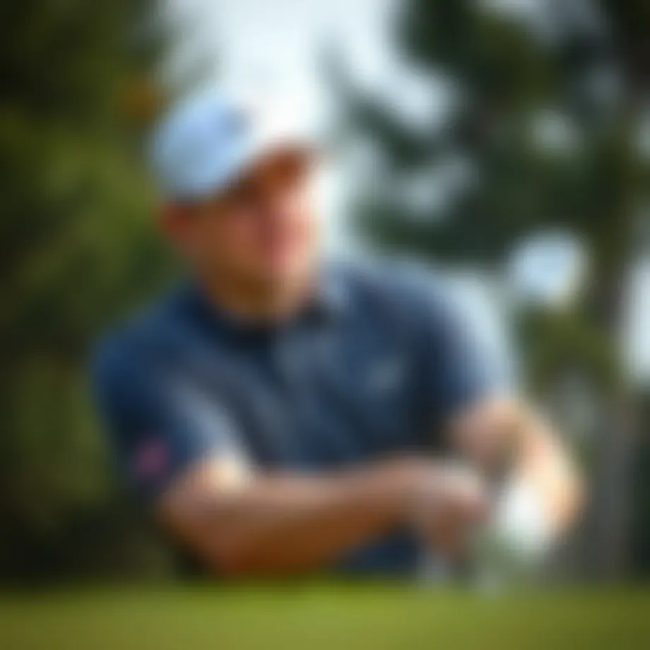 Will Zalatoris in action during a golf tournament